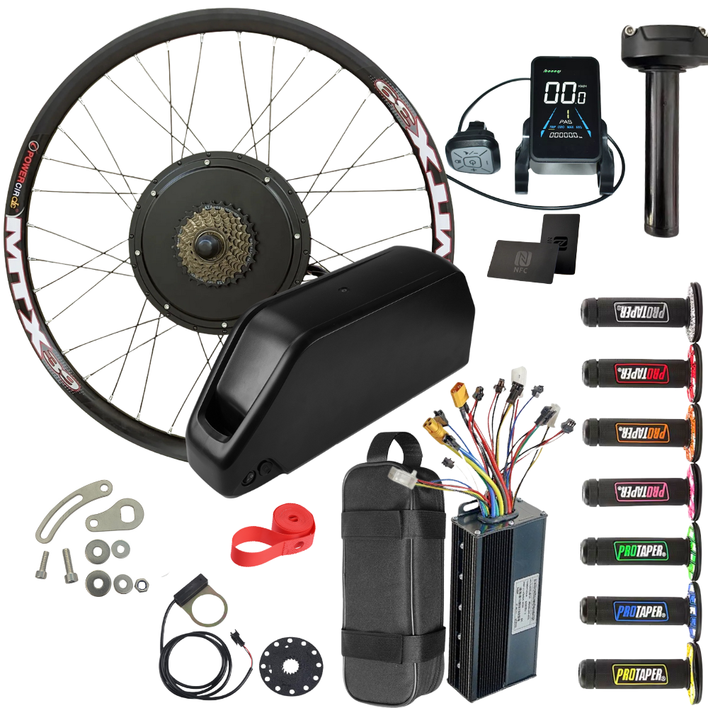 2000w E-Bike Conversion Kit + 52v 20ah Battery