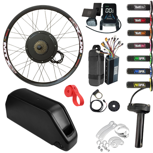 2000w E-Bike Conversion Kit + 52v 24ah Battery (Full Kit)